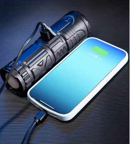 Flashlight strong light rechargeable portable long-range super bright