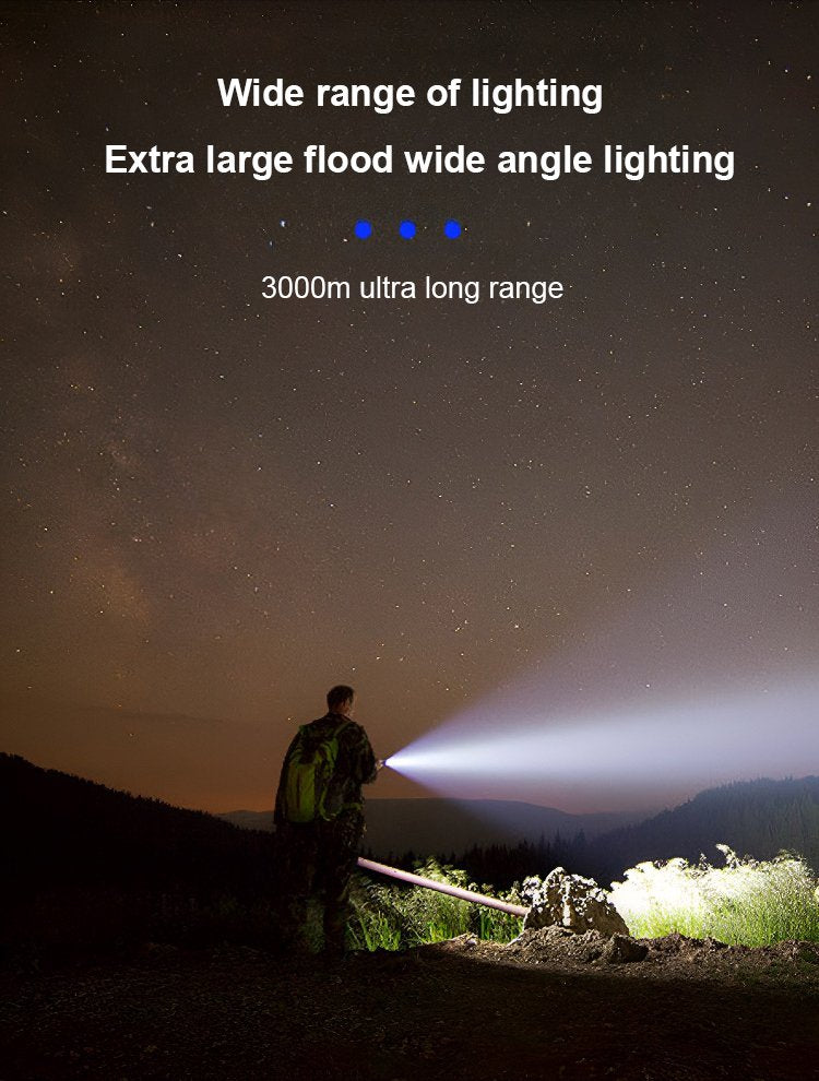 Flashlight strong light rechargeable portable long-range super bright