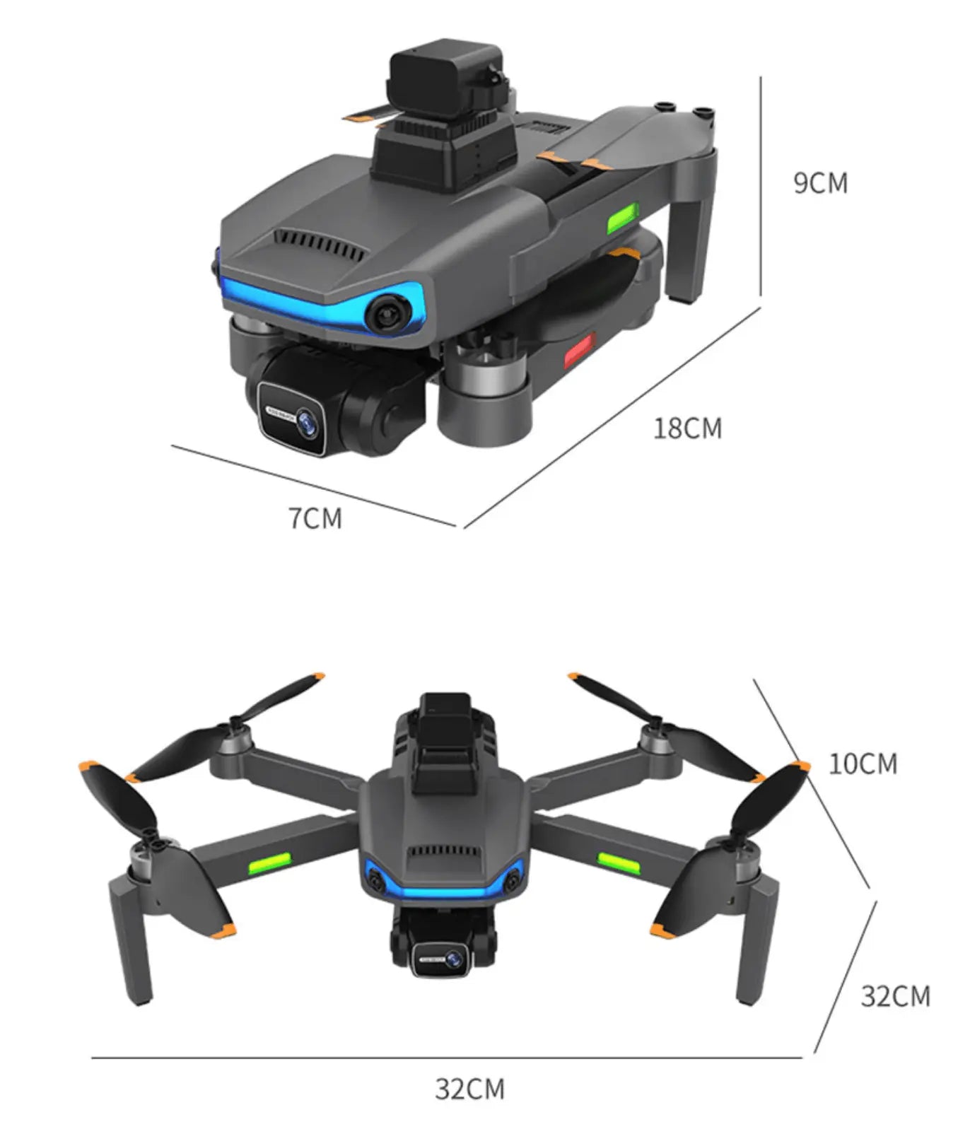 APS AIR 2 Professional Drone Camera 8K 5G 3 Axis Anti Shake EIS Gimbal 360° Obstacle Avoidance