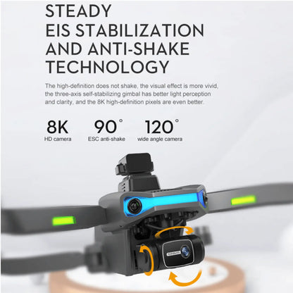 APS AIR 2 Professional Drone Camera 8K 5G 3 Axis Anti Shake EIS Gimbal 360° Obstacle Avoidance