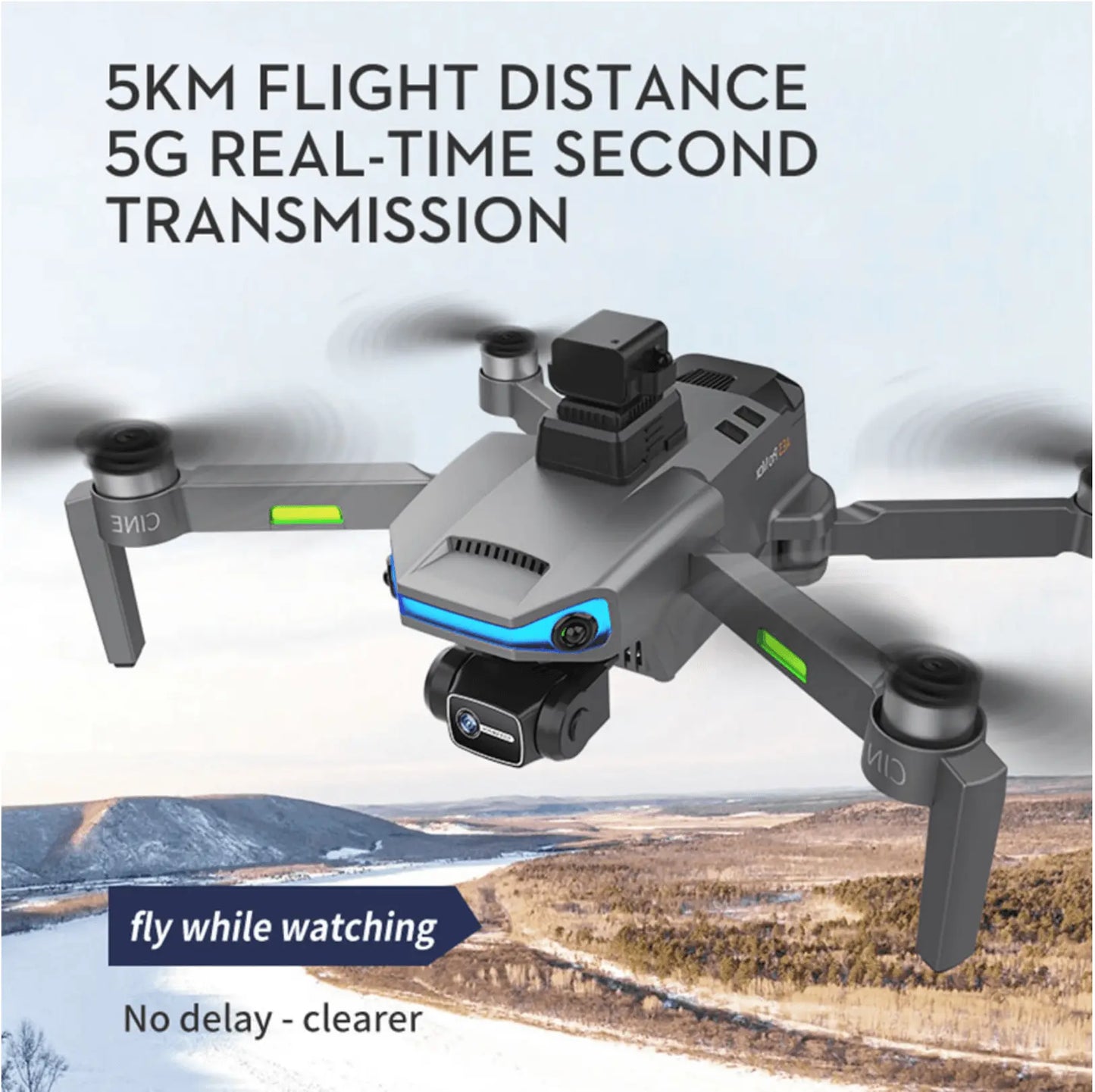 APS AIR 2 Professional Drone Camera 8K 5G 3 Axis Anti Shake EIS Gimbal 360° Obstacle Avoidance
