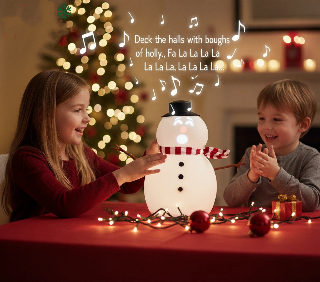 ⛄️FrostByte (Mr. Chill) Talking Animated Blink Snowman with Built in Projector & Speaker Plug'n Play🎄