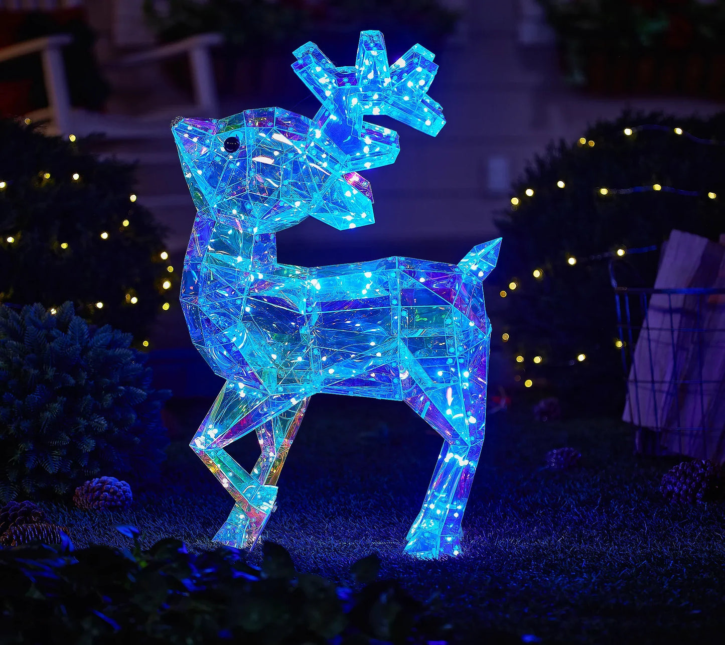 🎅 Early Christmas Sale 🎅✨Christmas Regular Holographic In/Outdoor Figure with Remote
