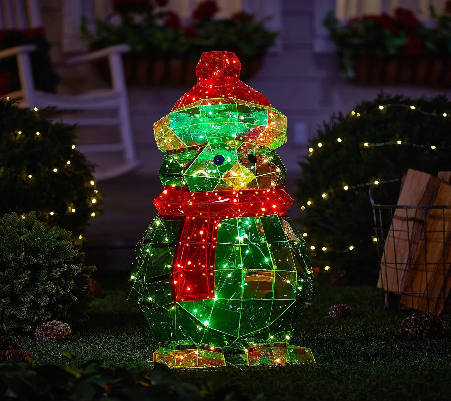 🎅 Early Christmas Sale 🎅✨Christmas Regular Holographic In/Outdoor Figure with Remote